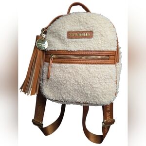 Steve Madden Cream and Tan Backpack